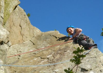 Climbing Little Chamonix, Shepherds Crag, Borrowdale