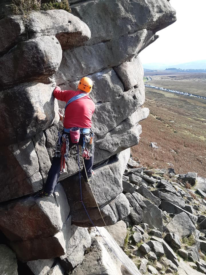 John Holden Club Chairman 50th anniversary first climb September 2020